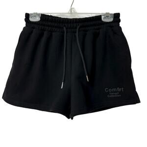 Comfrt Sweat Shorts Obsidian Black Tranquil Loungewear Beach Women's Size Medium